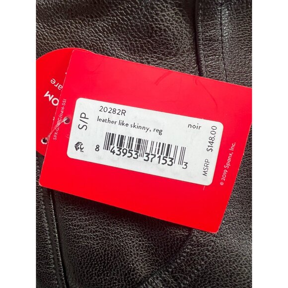 Spanx Womens Leather-Like Skinny Pants Noir Size S/P - Picture 6 of 16